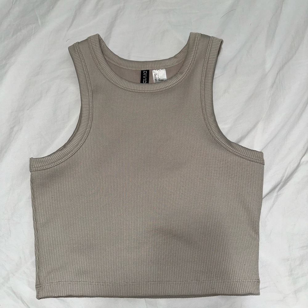 Tan crop top